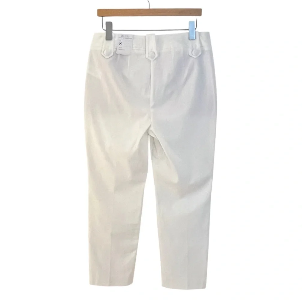 White House Black Market Jolie Novelty Button Straight Pants NWT Size 8R - Picture 5 of 13